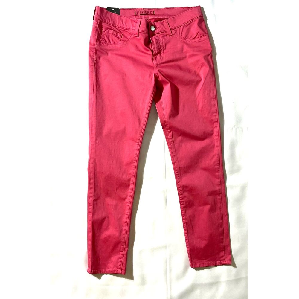 NWT J Brand Hot Pink Skinny Capri Pants Low Rise 28/6  $230 Retail Theory USA